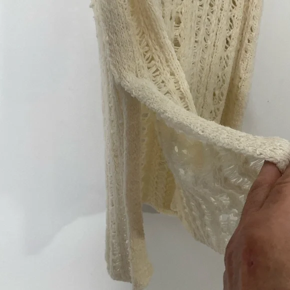 American Eagle Easy Open Stitch Weave Cream Sleeveless Knit Tank Top’ Sz XL NWTs - Picture 16 of 16